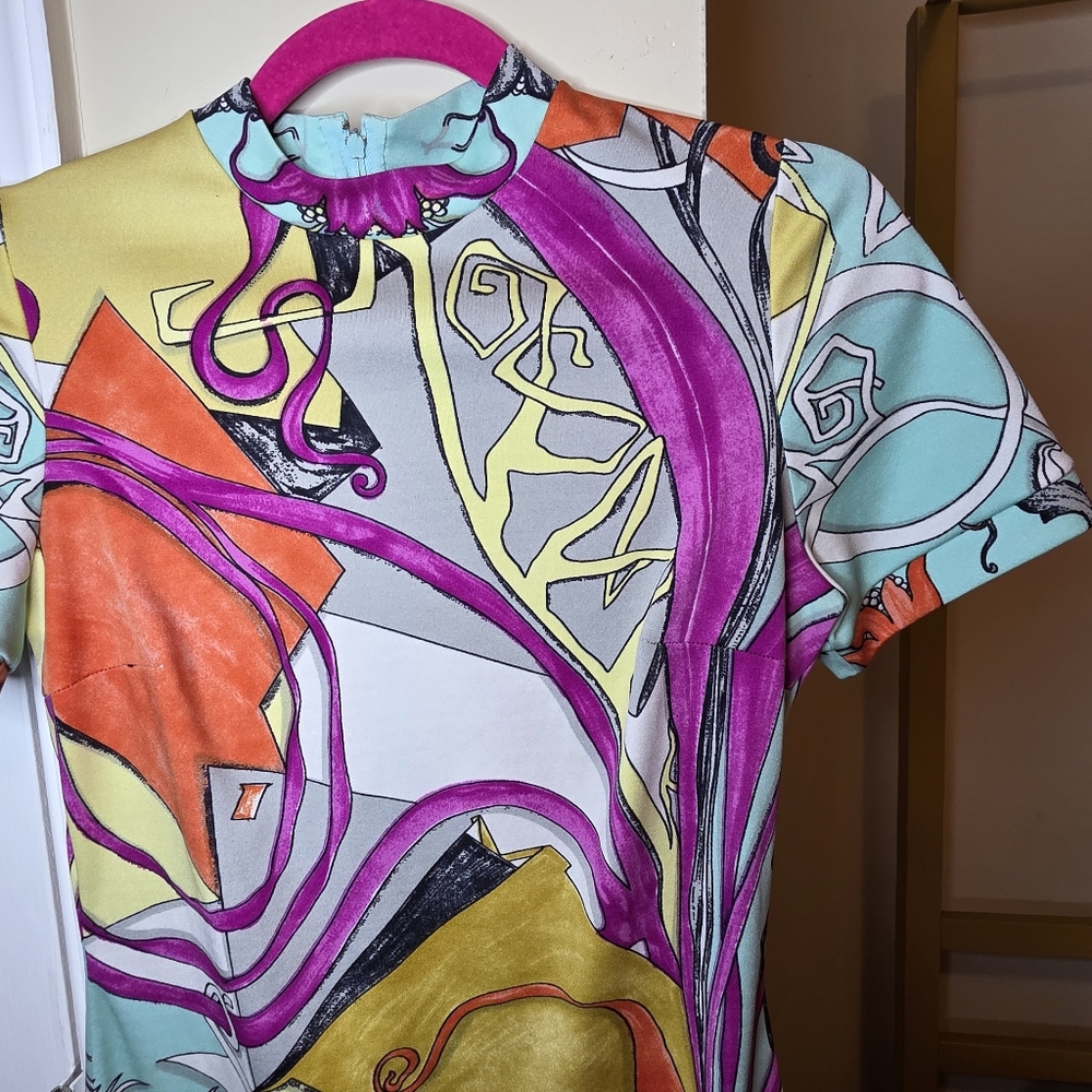 Patterned Mini Dress - Picture 2 of 3